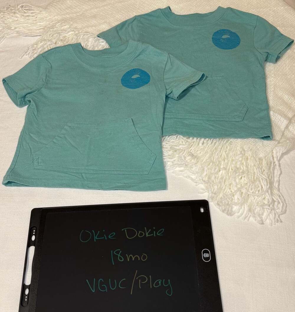 18m T-shirts with pocket Okie Dokie
